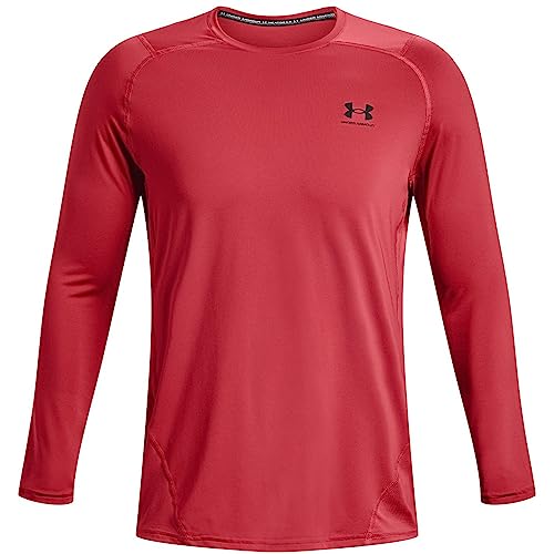 Under Armour Mens HeatGear Fitted Long Sleeve T-Shirt Chakra/Black L