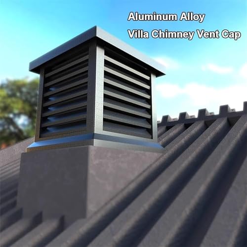 Cubierta de ventilación de aluminio con protección contra lluvia para extractor 5