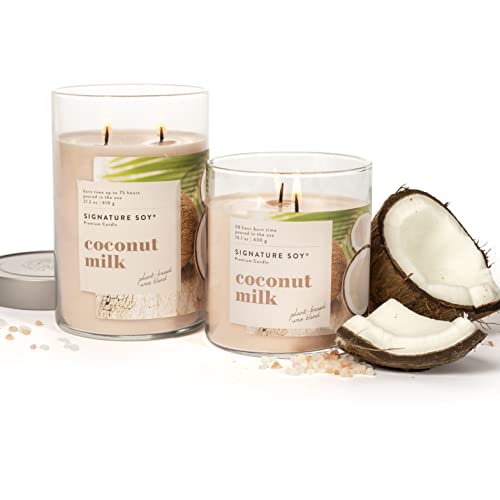 Signature Soy 18289041000 Lidded Coconut Milk Scented Candle, Large Jar thumb #3