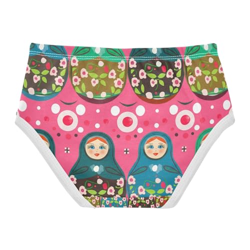 Nested Dolls Floral Motifs Toddler Girls's Underwear 2T 202c14582
