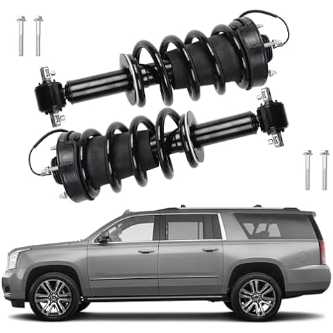 Dasbecan 84176631 84977478 2PCS Front Pair Shock Absorber Struts Assy Magnetic Ride Control with spring Compatible with 2015-2020 Cadillac Escalade Chevy Tahoe Suburban Silverado GMC Sierra Yukon XL Cover