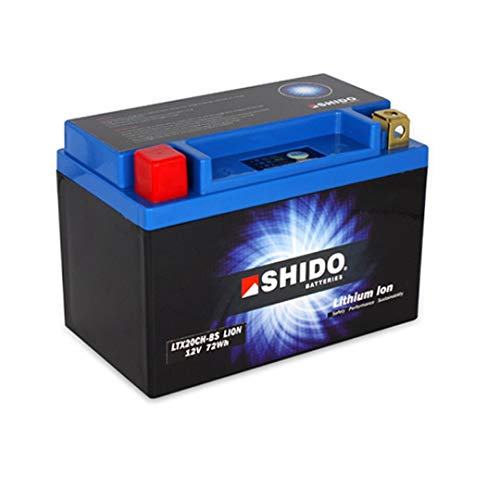 Batterie Moto Lithium Ion SHIDO LTX20CH-BS haute performance pour gros cubes