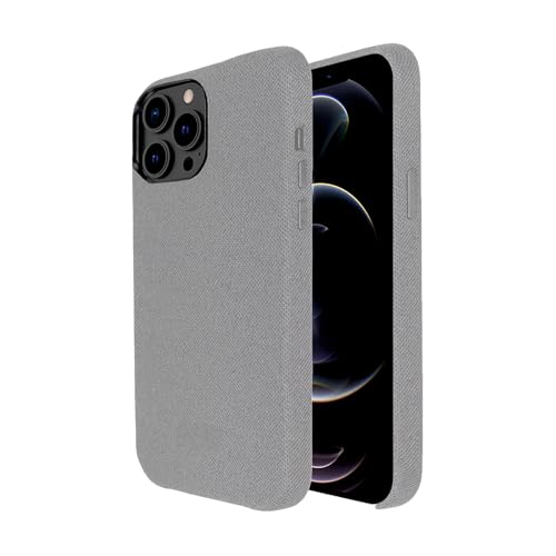 TECHRACK Designed by Evutec Compatible with iPhone 13 Pro Woven Fabric Case ECO Friendly No Metal Anti-Sweat and Fingerprint-Proof Compatible with Magsafe QI Wireless Charging for iPhone 13 Pro Gray Deal