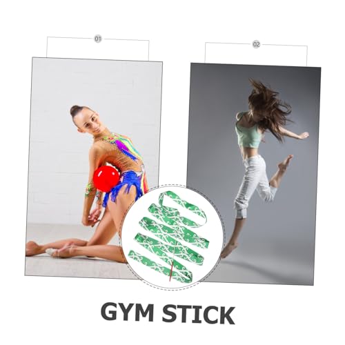 KOMBIUDA Fitas de ginástica rítmica serpentinas de dança rítmica fita de louvor Fita de dança Fita p