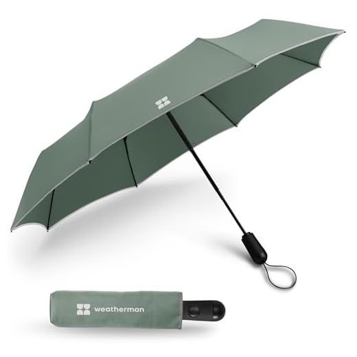Best fancy umbrella for men Weatherman Premium Compact Travel Umbrella