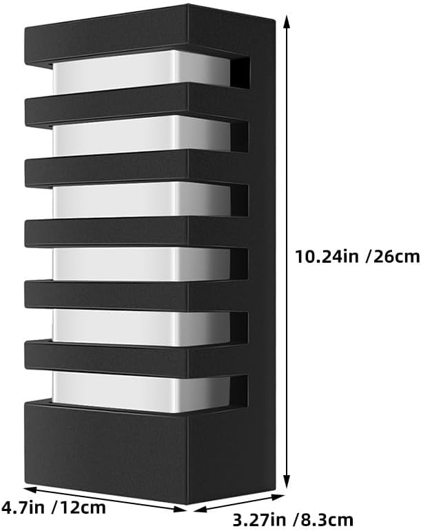 DOITOOL 15W LED Wall Pack Light, Waterproof Aluminum Outdoor Wall Llight, Outdoor Security Lighting for Garden, Courtyard, Corridor, Garage Warehouse, Courtyard (Warm White)