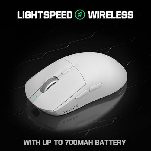 Image of ATTACK SHARK AJ139 G Pro Gaming Mouse 4K Polling Lightweight PAW 3395 Sensor Receiver up to 26,000DPI 6 Programmable Button USB-C Charging Ergonomic Symmetric for PS4 Xbox PC Mac Gamer