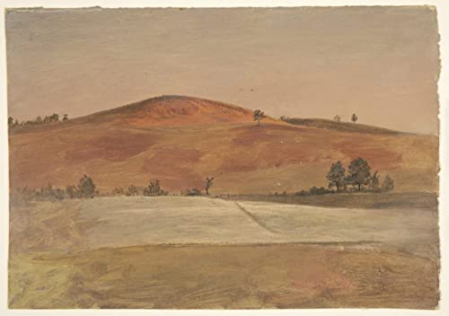 Tableau paysage colline et champs de Frederic Edwin Church | Grande affiche vintage 60x90cm