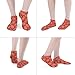 LITPUZC 5 Pairs Fashion Ankle Socks for Women Girl Paisley Bandana Red Crew Sock Soft Breathable Low Cut Socks for Sport Running Athletic