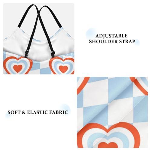 Image of Black and White Chess Girls One Piece Swimsuits Board Marble Tile Sport Halter Swimwear Beach Bathing Suit 3T
