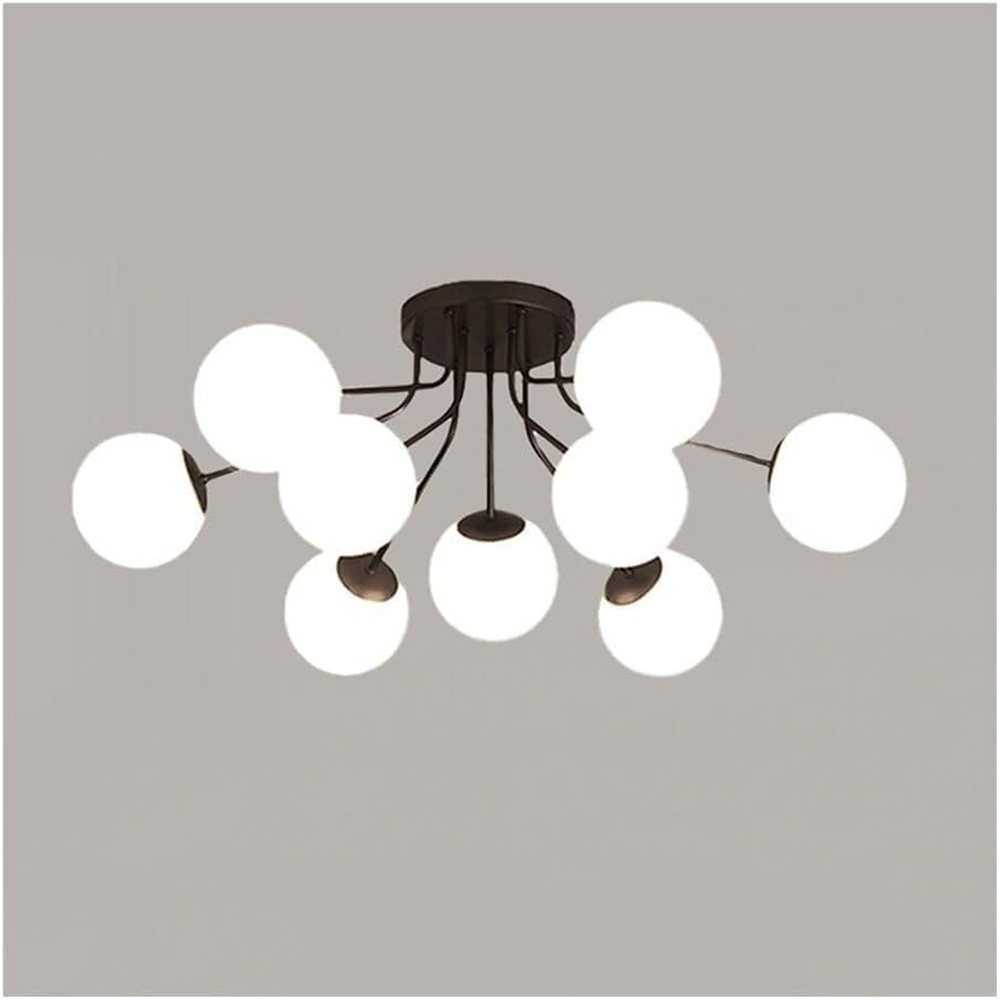 Plafonnier rond en verre blanc pour éclairer un plafond bas avec ampoule E27