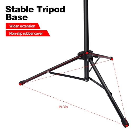 Image of TECHTEST Adjustable and Foldable Music Stand for Sheet Music Notation for Singers Lyrics for Stage for Rehearsals and Practices Singing Stand for Singer Music Notes