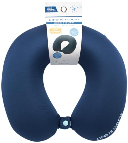 Almohada cervical de espuma viscoelástica azul miniatura 6
