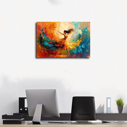 Poster sur toile danseuse vibrante 20x30 cm pour deco de chambre - 3