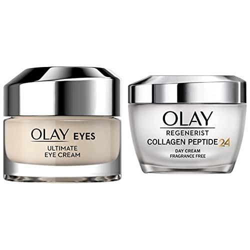 Olay Ultimate Eye Cream For Dark Circles with Colour Correcting Formula Suitable for All Skin Tones,15ml & Cream