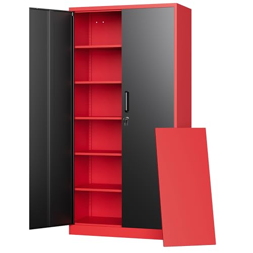Letaya Metal Garage Storage Cabinets with Lock