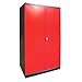Produktbild DEMA Schrank"XXL" anthrazit/rot 110x192x58
