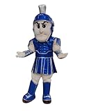 Navy Blue Spartan Trojan Knight Sparty Mascot Costume Adult Size for Men & Women with Built-in Fan Inside the Head