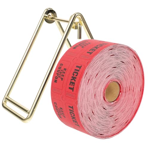 Billets de tombola rouges avec support pour une entrée facilitée