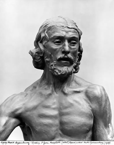 Le Baptiste d'Auguste Rodin imprimé sur toile affiche art décorative bureau 60x90