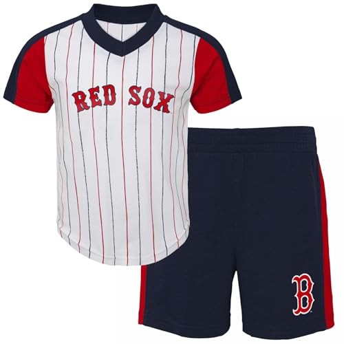 Conjunto de camiseta y pantalones cortos de dos piezas MLB para niños pequeños