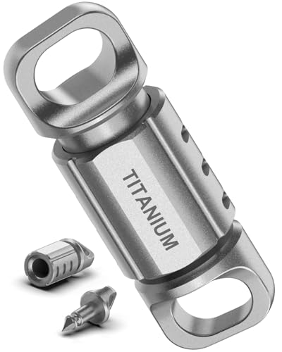 tikey Titanium Quick Release Keychain, Premium Metal Constru