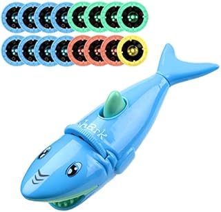 Shark Torch Projector, Flashlight Projector for Kids Children Projector Toys Sleep Story Projector for Slide Projector Toddler Fun Cognition Bedtime Education (Blue 1 x Flashlights)
