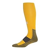Under Armour Men's All Sport Performance Over-the-Calf Socks (1 Pair), Steeltown Gold, X-Large