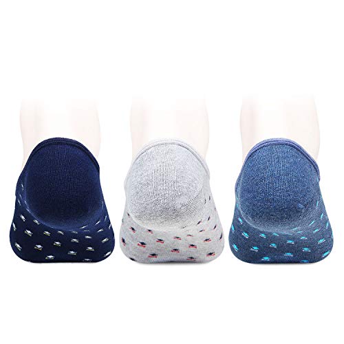 Hush Puppies Men's Cotton Liners Ankle Length Socks (Brohpfm-04-Po3_Multicolor_Free Size)