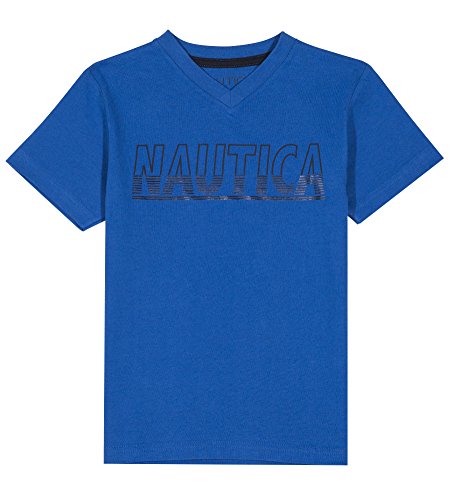 Nautica Boys' Short Sleeve V-Neck Graphic Tee