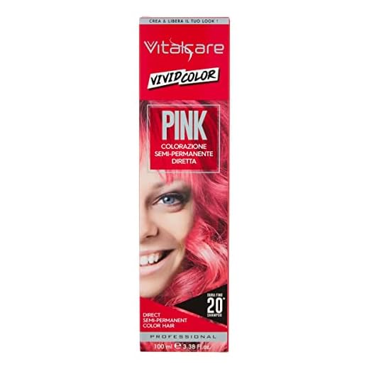 Vitalcare | Vivid - Tinta Colorante, Capelli Morbidi, Idratati e Luminosi, Colore Rosa