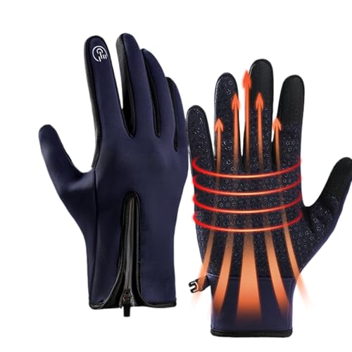 Generico Guantes impermeables de senderismo, guantes aislantes con pantalla táctil – Mittens térmicos para la conducción | para invierno esquí moto senderismo camping desplazamiento diario al aire