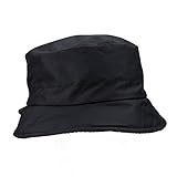 LOEVENICH Damen Regenhut mit Polar Soft Futter - Im Fischerhut-Stil für Herbst und Winter - Schwarz