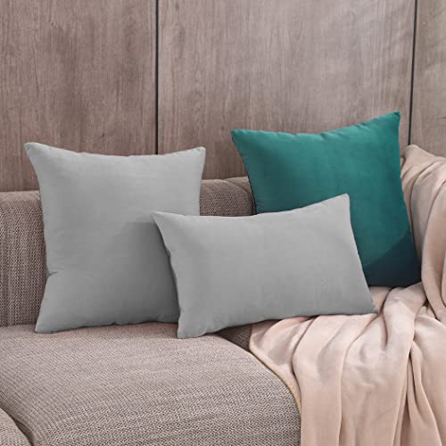 Iofryion Throw Pillow Covers 16X16 Inch Decorative Velvet Soft Pillow Case, Zipper Square Solid Throw Pillow Set Of 2 Pack For Sofa Couch Bed Chair Rectangle #TOP1