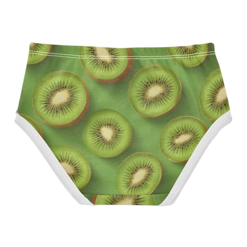 Wusikd Kiwi Fruit Slices Girls' Underwear Cotton Girls Briefs Soft Toddler Underwear 2T2