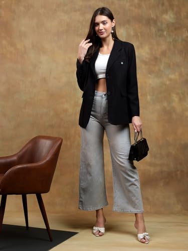 Image of KOTTY Womens Cotton Blend Standard Length Elegant Style Coat - Classic Style with Modern Detailing