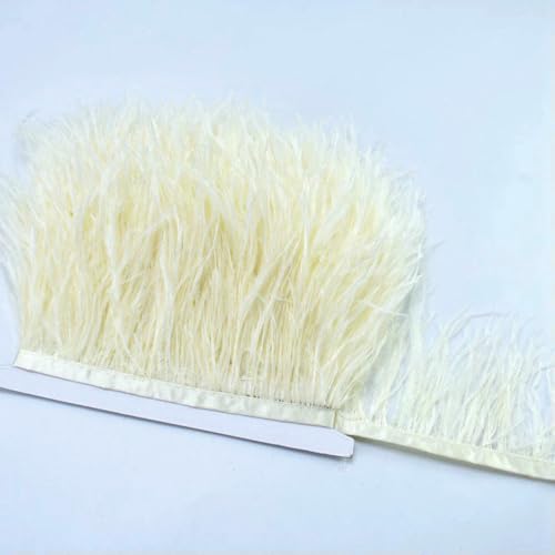 Cinta de plumas de avestruz naturales de 100 cm (39,37 pulgadas), flecos para manualidades, plumas multicolores para disfraz, boda, fiesta, decoración, B roto, 100 cm