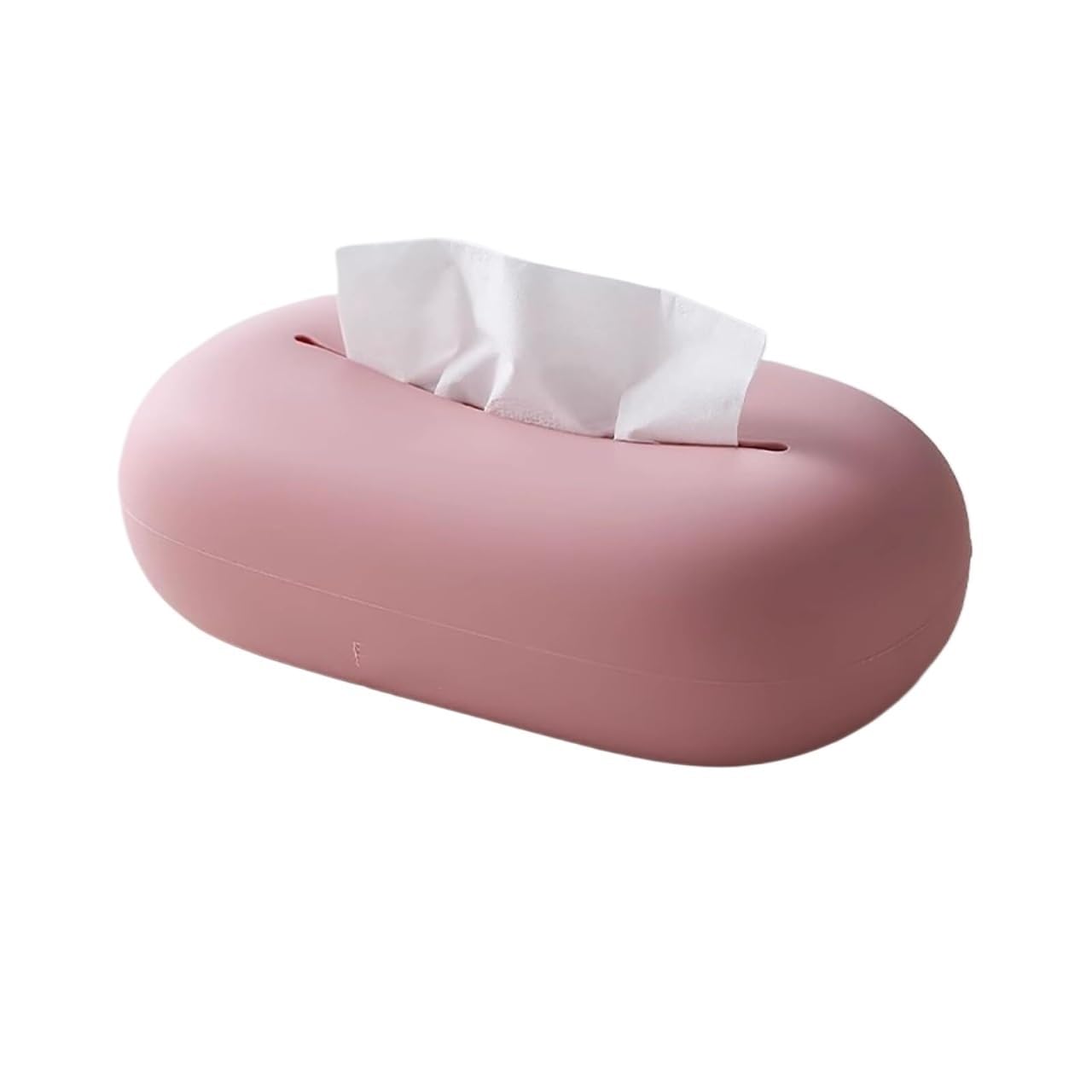 Tissue Dispenser Box Silicone Tissue Box Creative Napkin Organizer Decorative Covers Apartment Must Haves(Pink)