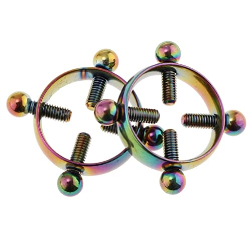 Colcolo 2 peças de aço inoxidável, braçadeira de parafuso, 4 parafusos, circular, ajuste redondo, jo