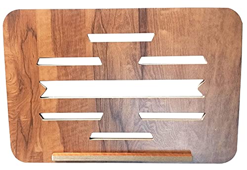 LINGAZ Multipurpose Laptop Stand,Foldable Laptop Table, Study Table, Cooling Pad,Foldable and Portable/Ergonomic & Rounded Edges/Non-Slip Legs... - Image 2