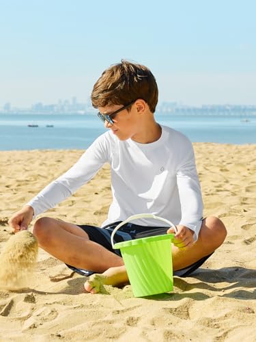 HODOSPORTS Boys UPF 50+ Rash Guard Swim Shirts Long Sleeve Quick Dry UV Protection Sun T-Shirts3