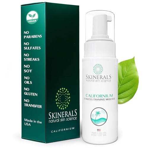 Skinerals Self Tanner Sunless Tanner Bronzer with Natural...