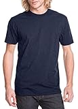 Next Level Men's Baby Rib Collar Premium CVC T-Shirt, Midnight Navy, Medium