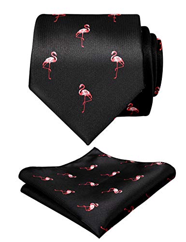Image of Alizeal Mens 3.15'' Gradient Novelty Pattern Tie Set with Pocket Square Casual Color Tie Set