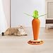 Gralara Cat Scratching Board Cat Scratcher Post Carrot Shape Pet Supplies Furniture Protector Cat Climbing Frame for Playing Lounging