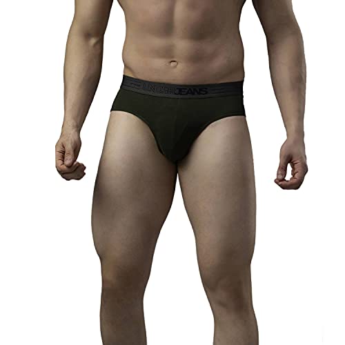 Image of Underjeans Men Cotton Blend Brief - Pack of 2