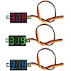 Meter 3 Wire 0.36 For 0~100V Digital Voltmeter Gauge Tester Red LED Display Panel Mount Car Motorcycle Batte