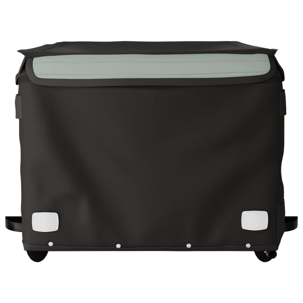 Remolque de Carga de Bicicleta de Servicio Pesado, Marco de Hierro de la Capacidad 45kg, diseño Plegable para el Desplazamiento en Bicicleta, Transporte Urbano