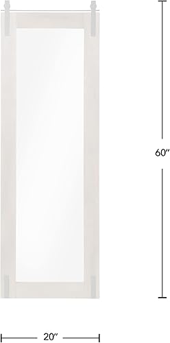 Miniatura 4 de FirsTime & Co. Espejo de pie marrón Monet para puerta de granero, espejo inclinado o montado en la pared, marco de madera, 20 x 0.75 x 60 pulgadas