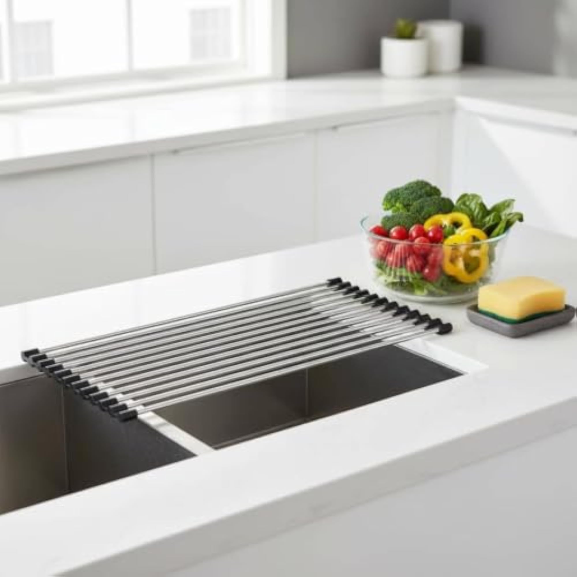 Stainless Steel Dish Rack Space Saving